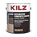 KILZ Decorative Concrete Coating, Interior/Exterior, Slip Resistant, Tan, 1 Gallon