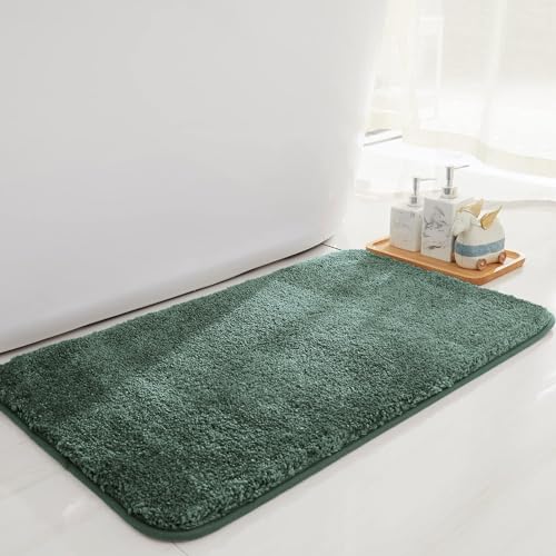 Flooring India Co Newman Bath Mat 2500 GSM Super Soft Microfiber Anti Skid Slip Water Absorbent Bathroom Mats for Bedroom, Home, Door (45x75 cm, Seige)