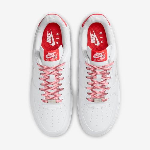 Nike Air Force 1 '07 Women's Shoes (IB7167-103, White/Pink Foam/Metallic Silver/Light Crimson)4