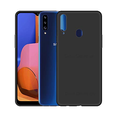 Image of Case Creation Luxurious OG Series for Samsung Galaxy A20s Case Cover,Anti-Dirty Slim Case Frosted Matte Cute Candy TPU Raised Bezel (Splash of Color) Back Cover for Samsung A20s -Black