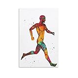 SHIYAN Medizinische und wissenschaftliche Kunst, Muskel-Mann, Kunst, Poster, Leinwand, Malerei, Poster, Wandkunst, dekoratives Bild