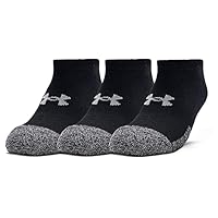 Under Armour Men's Heatgear trainer socks compression socks, Black, Medium US
