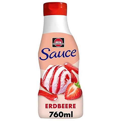Schwartau Dessert Sauce Erdbeere, zum Verfeinern von Desserts und Eis, 770ml Cover