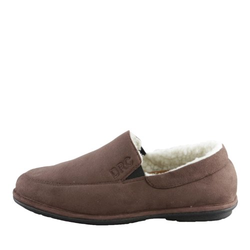 Dr.comfort Men's Relax Slipper - Chocolate 10 W/E-2E #TOP21