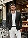 Vssjavun Men's Casual Blazer Suit Jackets 2 Button Lightweight Fashion Wedding Sport Coats Black