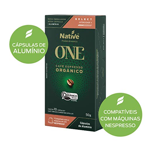 Native, Café Orgânico em Cápsula Select 50g - Compatível com Nespresso, contém 10 cápsulas