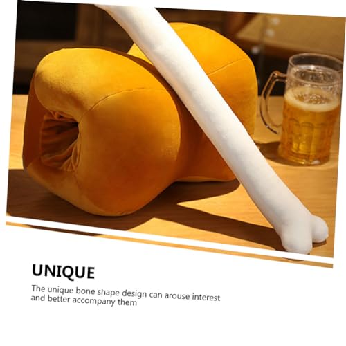 Supvox Einzigartiges Knochen-Design Kissen Plüsch Wurfkissen Für Zuhause Als Deko-Accessoire Oder Kuschelkissen Für Nickerchen Und Geschenke