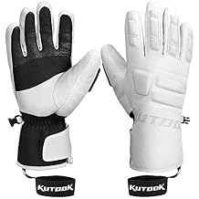 KUTOOK Snow Gloves, Waterproof Warm Ski Gloves Thermal for Winter, Fit Both Men & Women