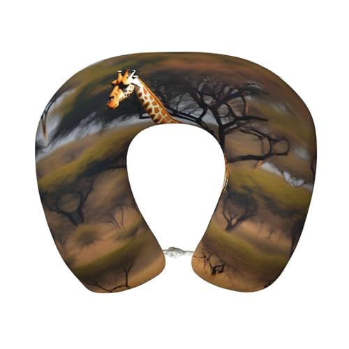 Almohada de viaje con espuma viscoelástica negra miniatura 1