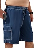 Arcweg Mens Big and Tall Swim Trunks 9' Quick Dry Swim Shorts with Compression Brief Liner Cargo Pocket Bathing Suits Borard Shorts for Men...