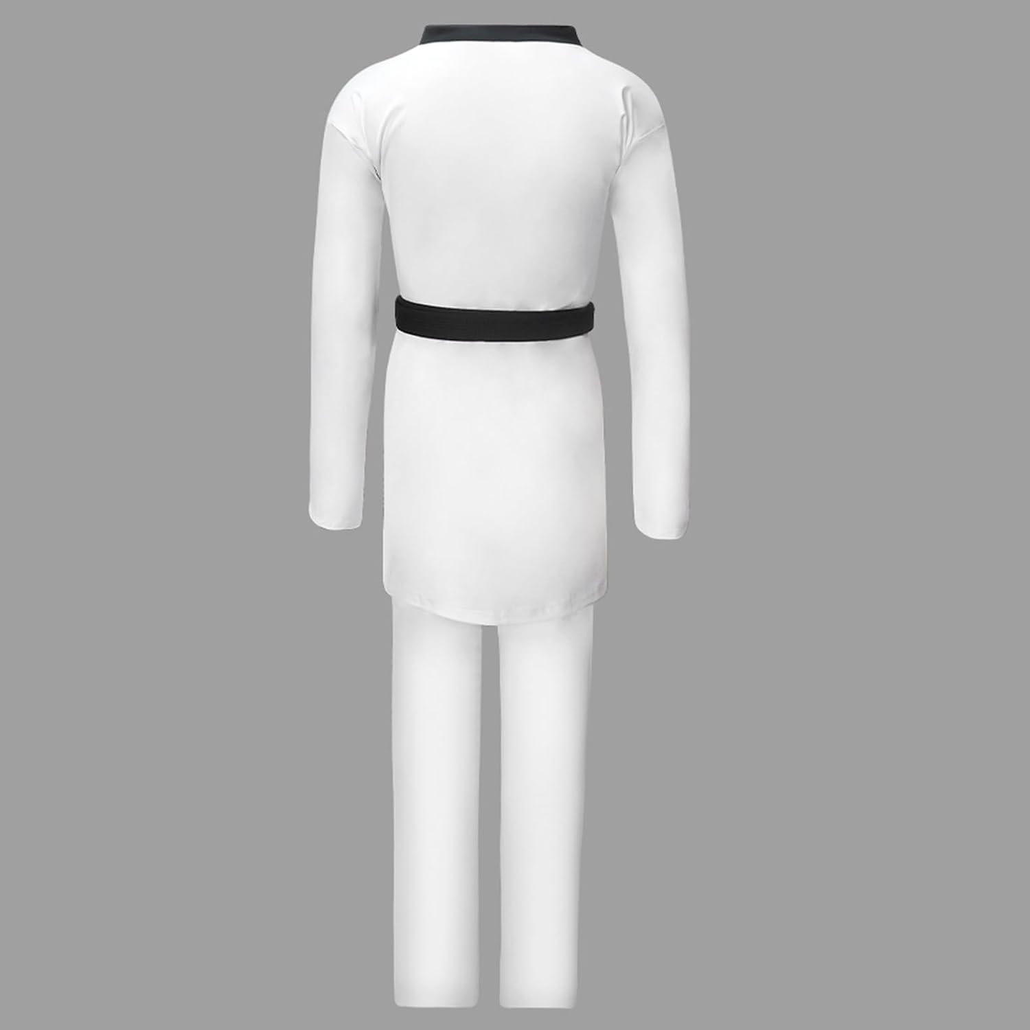 Stretchy Taekwondo Suit V-Neck Fast Drying Technology for Training Practitioners 120cm to 200cm Wicking Top & Pants