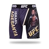 Odd Sox - Israel Adesanya UFC Themed Boxer Briefs - Official MMA Fighter Underwear - Size Medium - Soft Stretch Fit - Fun Gift for UFC & Combat Sports Fans
