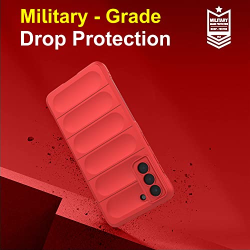 Image of Amazon Brand - Solimo Mobile Cover for Samsung Galaxy S21 Plus 5G (Silicon Red)