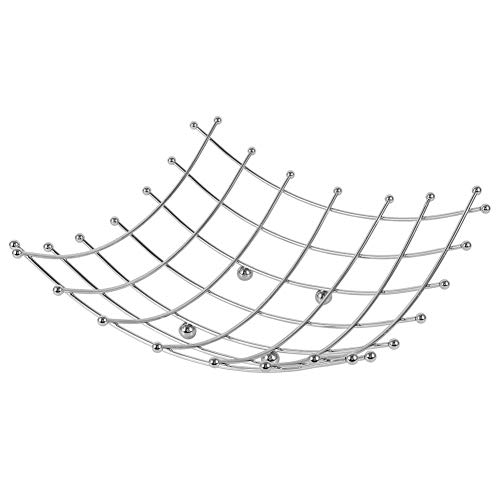 TOPINCN Fruit Basket Bowl Storage Stainless Steel Desktop Fruit Dish Draining Fruit Basket Kitchen Decoration Supplies