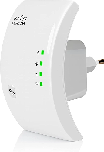 Repetidor de Sinal Wi-Fi 1800m Premium | Amplificador de Internet Wireless Ultra Rápido | Expansor de Rede Roteador Sem Fio 2.4G 5G | Conexão Estável para Casa Escritório Notebook TV Console