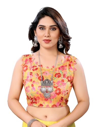 Image of RAJESHWAR FASHION WITH RF Ombre Plain Georgette Sarees For Women /College Girls Farewell With Digital Print Blouse