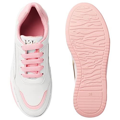 Image of Women Casual Sneaker Shoes Lightweight Soft & Comfortable with Lace-Up Shoes for Women's & Girl's