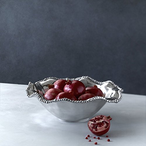 Beatriz Ball Large Organic Pearl Diana Bowl, Metallic #TOP1