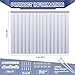 Juexica 96 x 96 Inch Plastic Strip Door Curtain Kit 0.08'' Walk in Cooler Curtains Thickness PVC Freezer Door Curtain Smooth Waterproof Hurricane Shutters Gate for Warehouse Garage Industry (Clear)