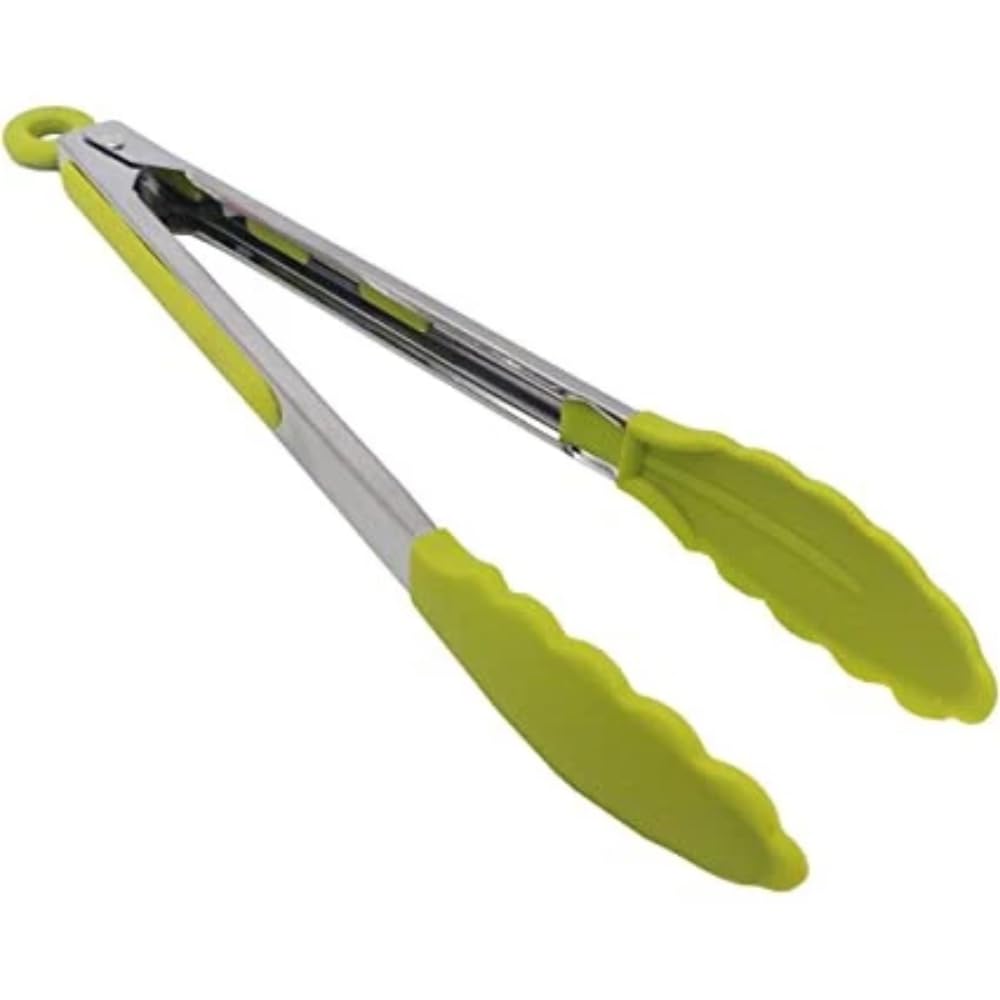 Pegador de Salada e Carne em Silicone e Aço Inox Resistente ao Calor, Multiuso com Trava