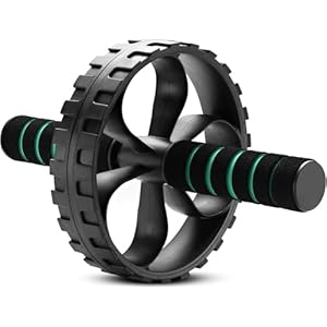 Ab Roller Wheel for abdominal trainer | Abdominal Exercise Roller with Dual Grip Handles | Compact & Durable for Home Gym & Fitness | Easy to Use Abdominal Trainer for Stronger Abs, Back, and Obliques