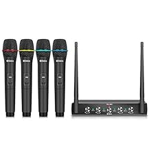 Superior Audio Quality: The Audio AU400 4-Channel Wireless Microphone System delivers pristine sound with its UHF frequency, ensuring top-notch audio clarity. Its compatibility with international standards allows for global use. Cutting-Edge Anti-Int...