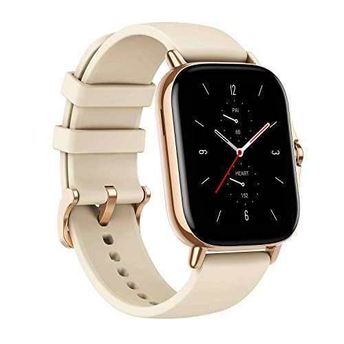 Amazfit GTS 2 スマートウォッチ - Bluetooth 通話、90 のスポーツモード、酸素飽和度、血液および心拍数モニター付きスマート腕時計、3 GB ゴールド