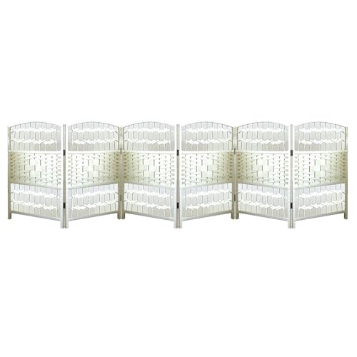 Paravent court pliable blanc pour séparation bureau et dortoir