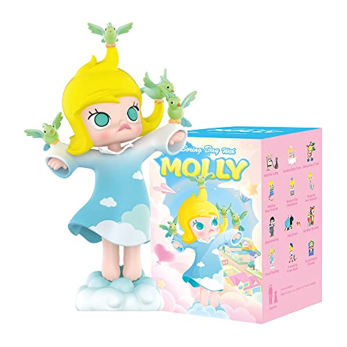 POP MART Molly A Boring Day Series-1PC Figura Aleatoria Figura de Acción Popular Figura Coleccionable y Adorable Juguete Artístico Regalo Creativo