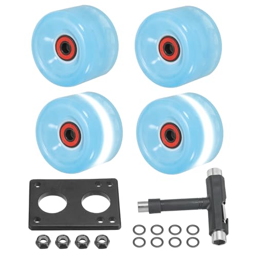 Roues patins roulettes extérieures lumineuses PATIKIL 65mm contre vibrations
