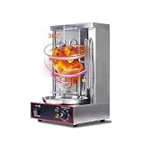 ZYJIX Macchina per Barbecue Kebab Elettrica/a Gas da 3000 W, Forno per Barbecue Verticale con Rotazione A 360°, Macchina per Doner Kebab per Tacchino Senza Fumo, Ce/fcc/CCC/pse(Size:Elettrico)