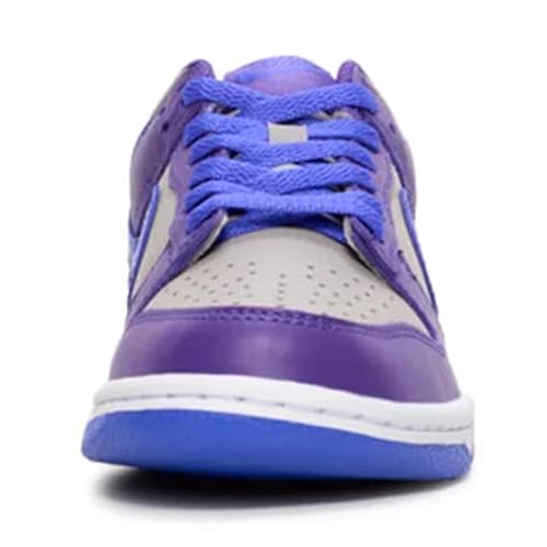 Nike Dunk Low Big Kids' Shoes (College Grey/Wild Grape/White/Persian Violet)2