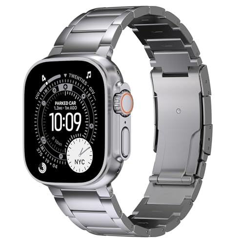 Ultra Supply Co. Titanium Apple Watch Ultra Band - Premium Titanium Watch Band 49mm - DLC Coating...
