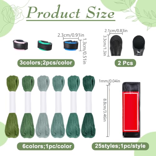 Set Sashiko Multi-Pack con 6 Hilos y 25 Agujas miniatura 2