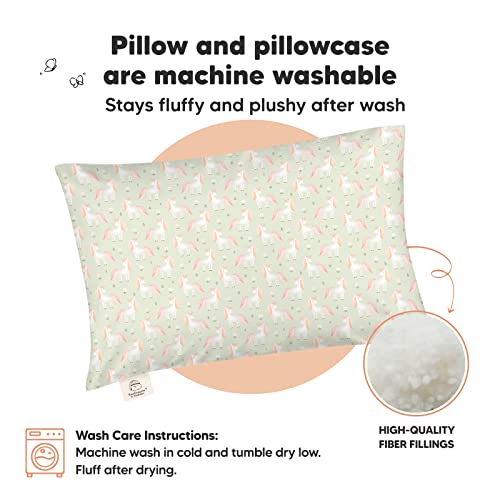 image for KeaBabies Toddler Pillow with Pillowcase - 13x18 My Little Dreamy Kids