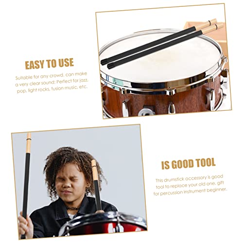 Baquetas GALPADA, 1 par, para instrumentos de percusión, duraderas y resistentes, color negro miniatura 4