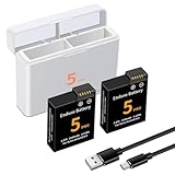 2-Pack for Osmo 360/Osmo Action 5 Pro/4/3 Battery Charger Kit and Dual-Channel Fast Charger Hub, Compatible for DJI OSMO Action 5 Pro, Osmo Action 4, Osmo Action 3 Camera, with USB-C Charger Cable