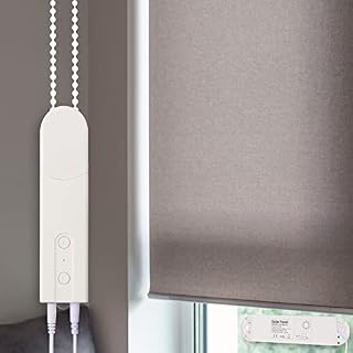 Electric Roller Blind Motor with Solar Panel Charger, Smart Home Devices, Wireless BT bi-Direction Technology APP Control, Shade Motor, Smart Motorized Electric Curtain Motor