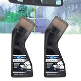 2Pcs Magic Gem Coating Glass, Anti-Fog Agent for Car Windshield, Helmet, Mirrors, Vehicle Windows (2, 90ML)