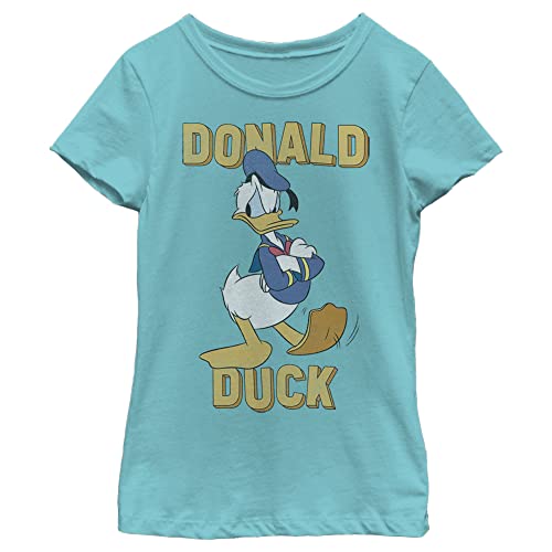 T-shirt fille Disney Donald Duck col rond uni pour enfants