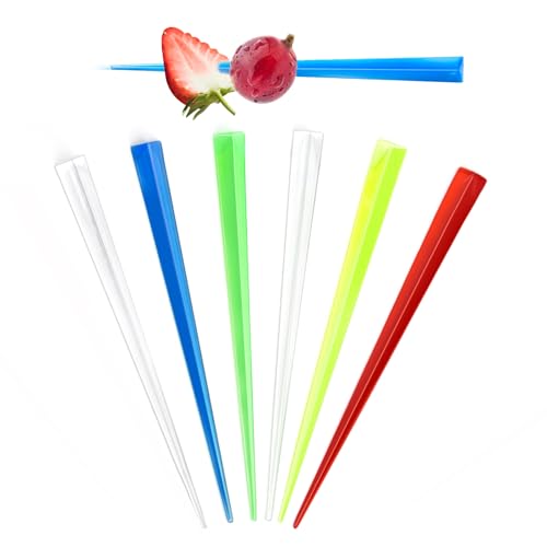 100PCS 3.5 Inch Plastic Toothpicks for Appetizers Toothpicks Cocktail Picks for Drinks Cocktail Toothpicks,Colored Decorative Toothpicks for Appetizers Cocktail Skewers for Fruit Hamburger Sandwich