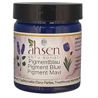 Ahsen Vernice Per Marmorizzazione Ebru 105 Ml - Verde Pigmento - Colori Tradizionali A Base D'Acqua Dalla Turchia