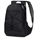 mit gepolstertem Laptopfach Jack Wolfskin Damen Savona DE Luxe Tagesrucksack, Black, ONE Size