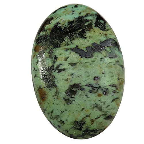 Turquoise naturelle cabochon ovale 41,3 carats Ou86, pierre gemme du Brésil pour création bijou
