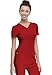 HeartSoul womens Pitter-pat V-neck medical scrubs shirts, Red, XX-Large Plus