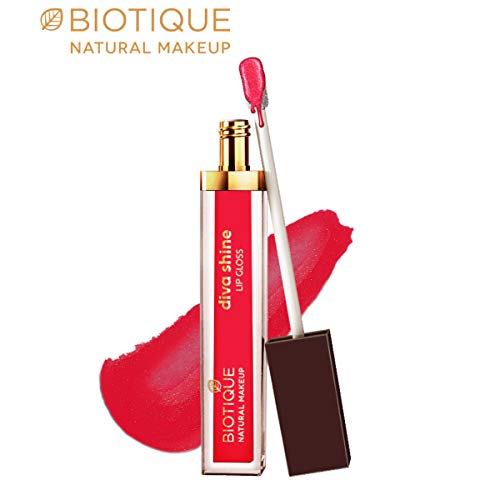 Image of Biotique Natural Makeup Diva Shine Lip Gloss, Pink Lagoon, 3ml