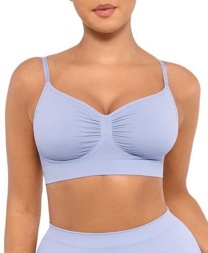 Image of FeelinGirl Bralettes for Women with Support Comfortable Bras No Underwire Seamless Everyday Bras