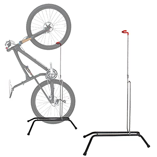 Support de vélo réglable en hauteur en acier stable avec réfléchissant