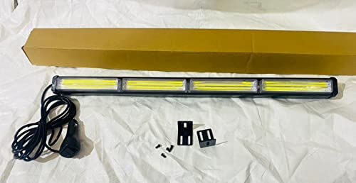Image of AUTO MT 4COB Led Traffic Advisor Strobe Light Bar White White Light 24 inch 12V 40w LED Flasher, Mini Light Bar for SUV's 4X4 Trucks