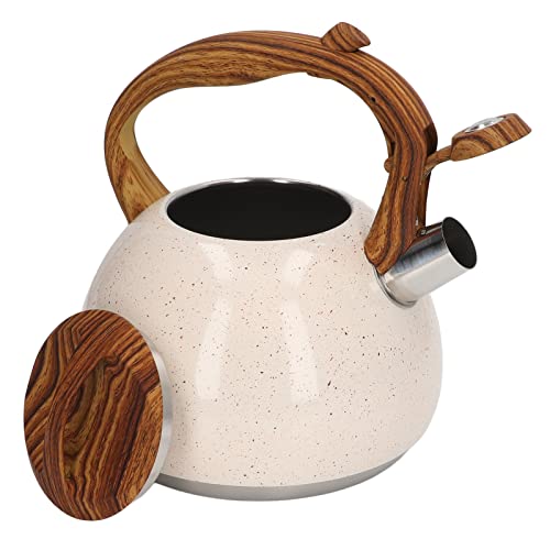 Stainless Steel Whistling Tea Kettle for Stovetop, 3L Large Capacity Tea Kettle with Loud Whistle Kettle for Gas Stove Induction Cooker